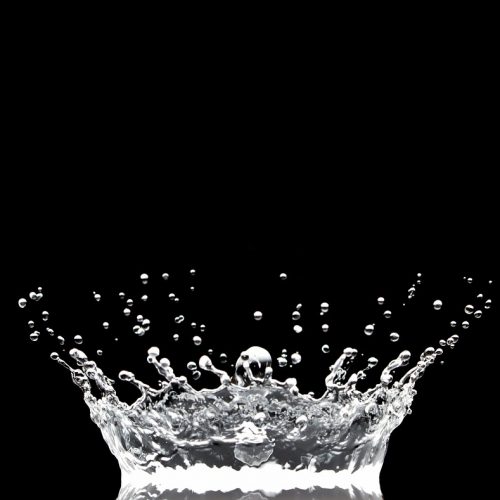 water splash, crown, diamonds